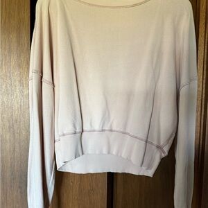 Free people Women's Light Pink Long Sleeve Top